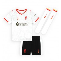 Camisa de Futebol Liverpool Federico Chiesa #14 Equipamento Alternativo Infantil 2024-25 Manga Curta (+ Calças curtas)